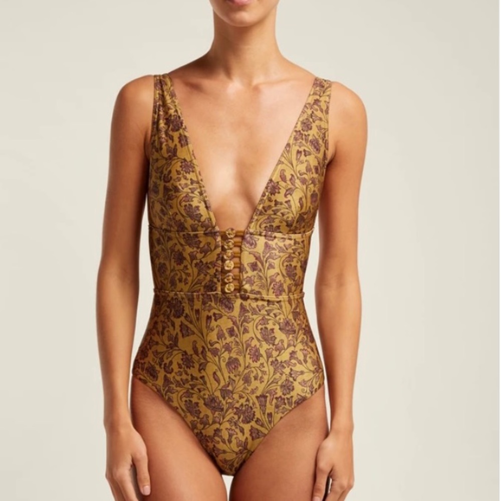 NWT Zimmermann Juniper Button 1pc Swim Suit